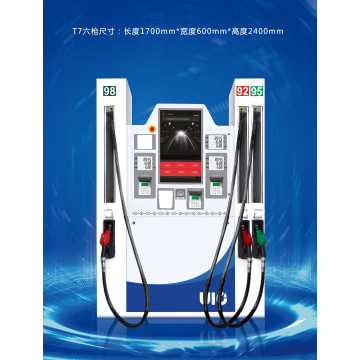 T7 Six Hoses Three Products Fuel Dispenser