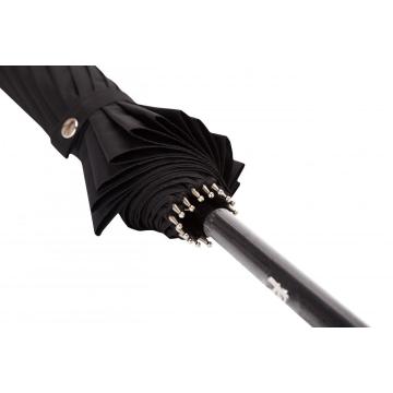 ชายร่มอัตโนมัติสีดำ Windproof