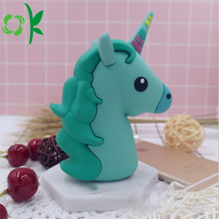 3D Unicorns Power Bank Cute Portable Battery Case