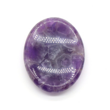 Amethyst pulgar preocupación de piedra ansiedad cura alivio de la terapia de cristal