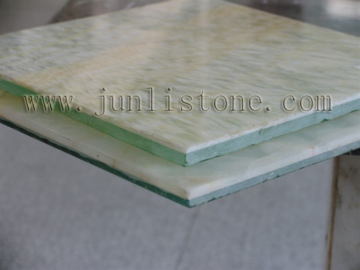 white Onyx Composite With Glass tile for  light transmission wall