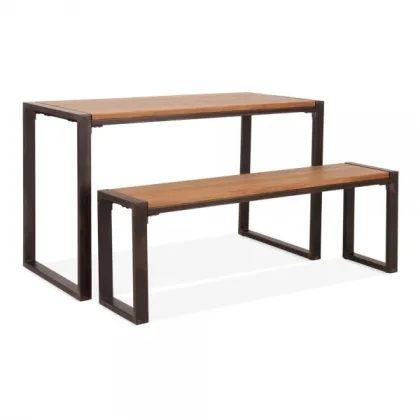 Gastro Home Desk: Elm Wood & Rustic