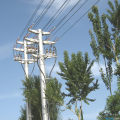 Low Voltage Electric Pole 10M Hot Dip Galvanized Steel low voltage Pole Supplier