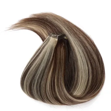 High Quality 18-22 inch 100% Human Hair Weft Straight Double Drawn Weft Hair Extensions
