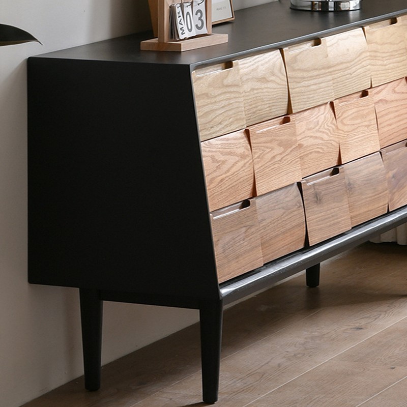 Functional Wooden Media Console