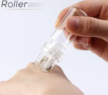 acne scar removal derma microneedling with ampoule/vial and roller head