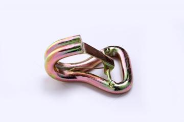 2 Inch Long Double J Hook With Safety Latch