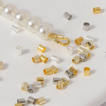 18k plattierte goldene DIY -Schmuck: Messingseite Öffnung Verschlüsse zum Schichten von Halsketten
