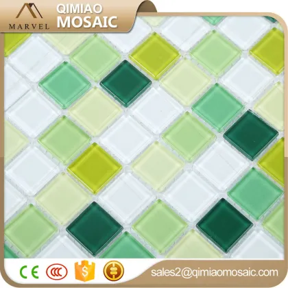 Special Building Materials Wall Deco Greens Glass Mosaic Bathroom Tiles