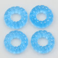 Light Colorful Donut Big Hole Resin Beads Slime Cute Charms For Bracelet Necklace Making Keychain Decor Spacer Jewery Making