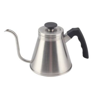 Silver plastic handle pour over coffee kettle