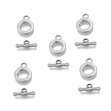Pandahall 201 Stainless Steel Color Ring and Toggle Clasp: A Stylish Addition to Your Jewelry Making Projects