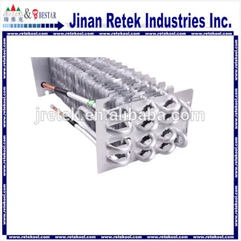 Refrigeration air cooled aluminum fin evaporator