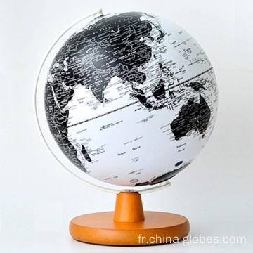 Globe terrestre illuminé pour enfants, veilleuse globe de bureau avec  support 