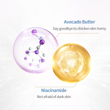 OEM Private Label Vegan Lightening Moisturizing Skin Cream with Avocado Extract and Nicotinamide