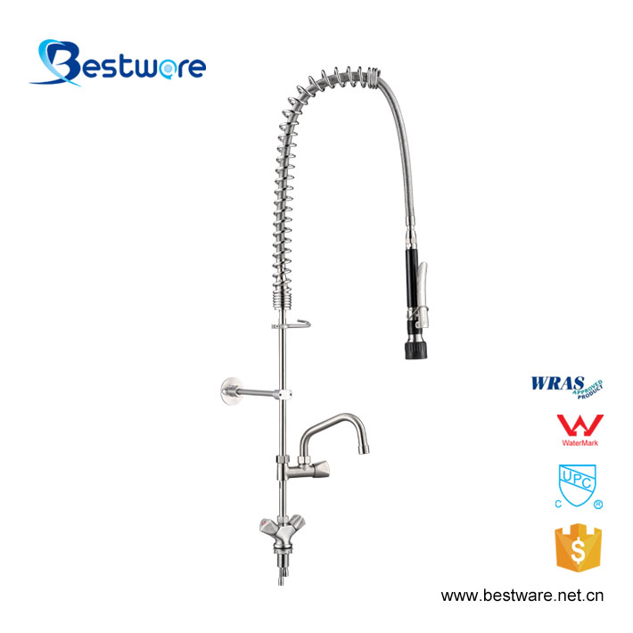 New Commercial Stainless Steel Restaurant Kitchen Faucet