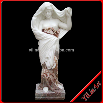 Marble lady statue, stone lady statue, garden lady statue