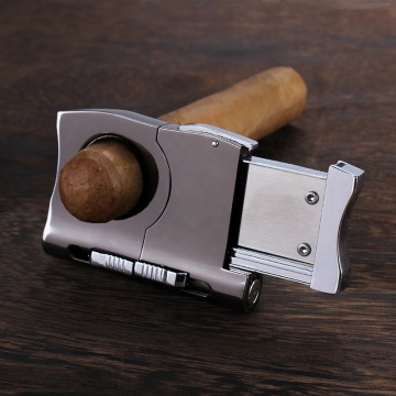 Premium Flat Cigar Cutter with Dual Cigar Punches - Hot Sale