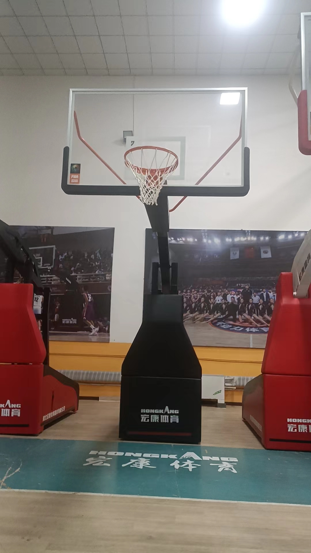 FIBA approved spring balanced Basketball Stands