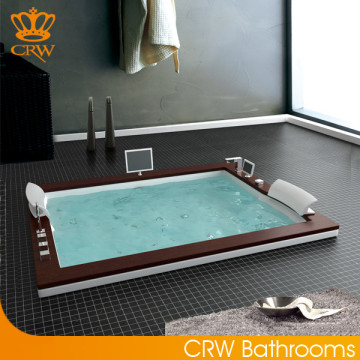 CRW CZI077 Rectangular Double Whirlpool Bathtubs