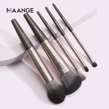 High-Quality Cosmetic Brush Set - MAANGE 5PCS Concealer & Eye Shadow Makeup Brushes