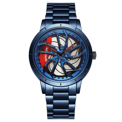 Sanda 1086 Waterproof Sports Watch with Rotating Wheel Rim