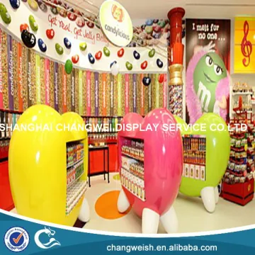 sweets and candy lollipop display stand