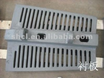 Crusher spare part,Ball mill liner, Lner plate,High manganese steel,cement mill liner plate