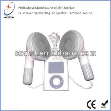 earphone shape for iPhone giant speakers for laptop