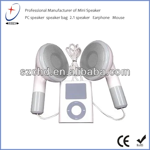 earphone shape for iPhone giant speakers for laptop