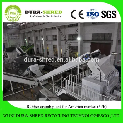 Dura-shred world famous waste tire cutting machine