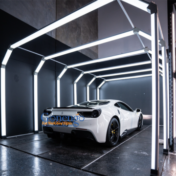 Hergestellt in China Autofilm und Wickelkabine mit natürlichen Tunnellicht