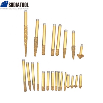 DIA 6/8/10mm Diamond Router Bit για χάραξη πέτρας CNC και λείανση