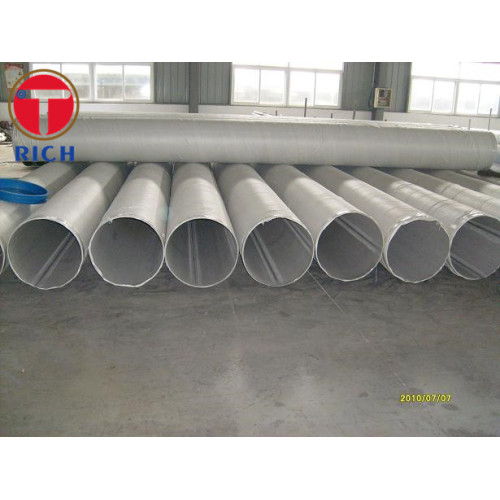 Tubo de acero inoxidable soldado ASTM A312 de 600 mm de diámetro