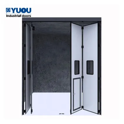 Industrial Exterior Sliding HurricaneAccordion Door