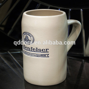 Dishwasher and microwave safe stoneware beer mug/beer mug custom printed