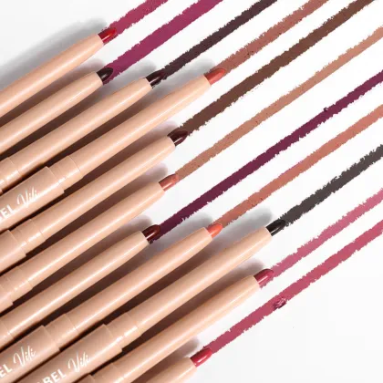 Custom Long-Lasting Waterproof Brown Lip Liner Pencil for Private Label Cosmetics