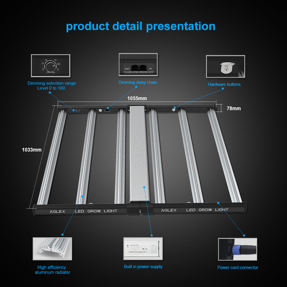 Luces de cultivo de plantas de interior Samsung Full Spectrum 720W