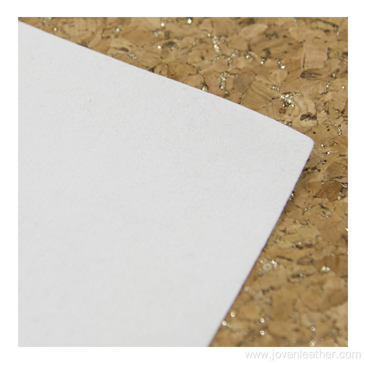 PU cork faux leather fabric with genuine cork