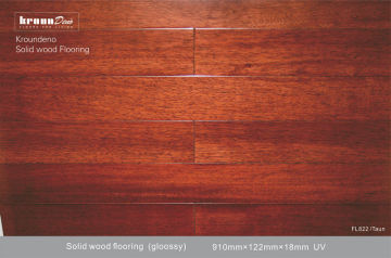 18mm E0 School / Indoor A Grade Pometia Solid Wood Flooring Kroundeno