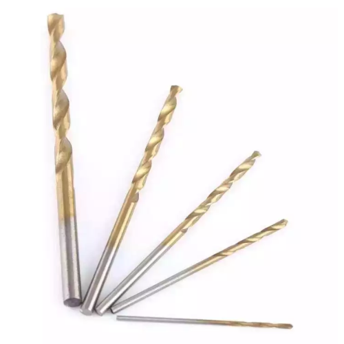 19pc di alta qualità 19pcs da 1-10 mm gambo dritto HSS Twist Bitt Bitt di torsione con il titanio Bill set per la perforazione di metalli più duri