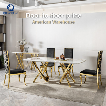 Jiancheng Minimalista de mármol Conjunto de comidas - Luxus Esstisch Marmor China Fabricante