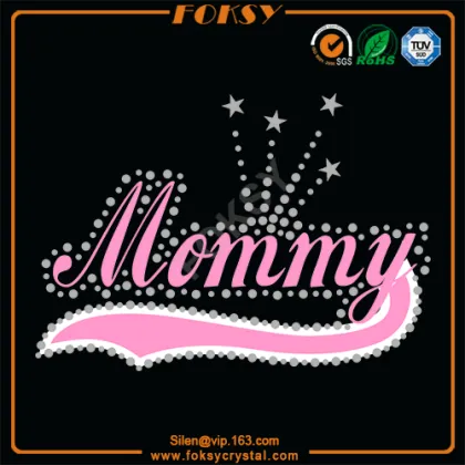 Mommy sequin heat transfer wholesale