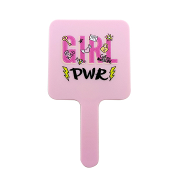 Wholesale Custom Logo Pink Hand Mirrors for Salons & Private Label