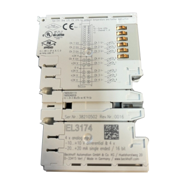 Chida Ethercat Terminal 4 -Channel Digital Output Module - Beckhoff EL3174