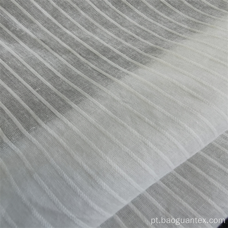 Tecido de padrão listrado de algodão 100%