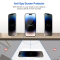Protecteur d&#39;écran anti-rayures de confidentialité pour iPhone15Promax
