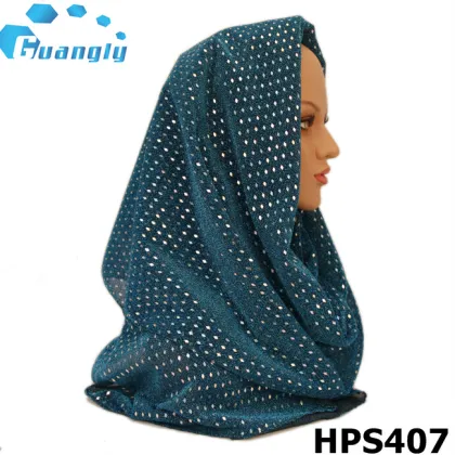 Top Selling Shimmer Sequin Islamic Hijab Scarves for Women