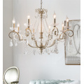 LEDER Crystal Gold Bedroom Chandelier