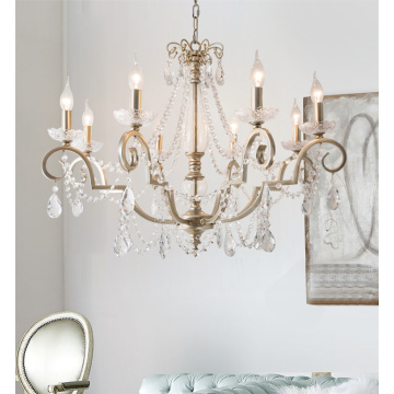 LEDER Crystal Gold Bedroom Chandelier